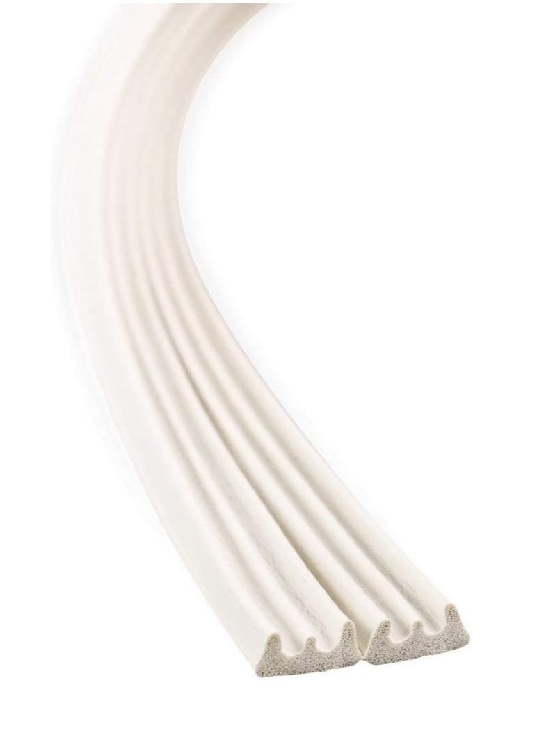 بيورول شريط رغوي لشريط الطقس من بيورول بطول 6 أمتار - سدادة إسفنجية Epdm، نافذة الباب، نظام شريط مطاطي ذاتي اللصق مضاد للتصادم، سدادة عازلة للصوت (شكل E أبيض) - Image 2