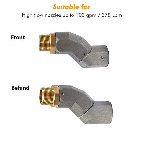 Apeixoto 3/4 Inch Fuel Swivel, Fuel Hose Swivel with 3/4'' NPT Connector Fuel Plane Swivel with 360 Roating Connector - Image 4