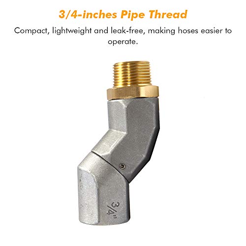 Apeixoto 3/4 Inch Fuel Swivel, Fuel Hose Swivel with 3/4'' NPT Connector Fuel Plane Swivel with 360 Roating Connector - Image 2
