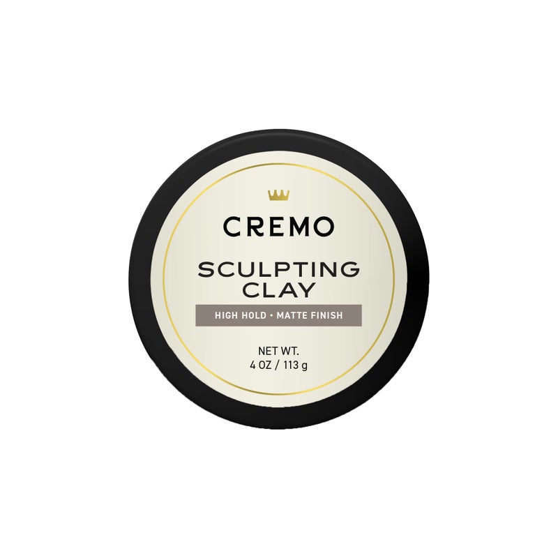 Cremo Mens Hair Clay  4 oz Premium BarberGrade Sculpting Clay Matte Finish - Image 1