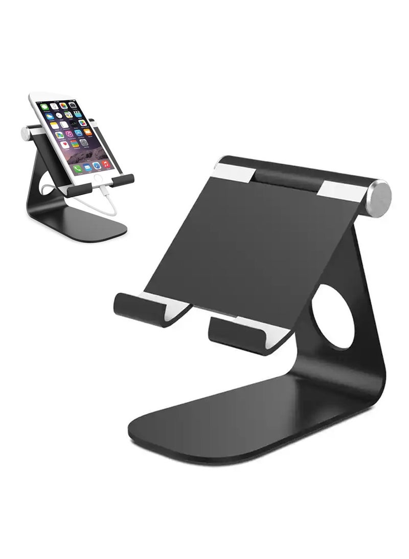 iPad Stand Aluminum Adjustable Laptop Stand Multi Angle Anti-slip Computer Holder with Stable Base - Image 1