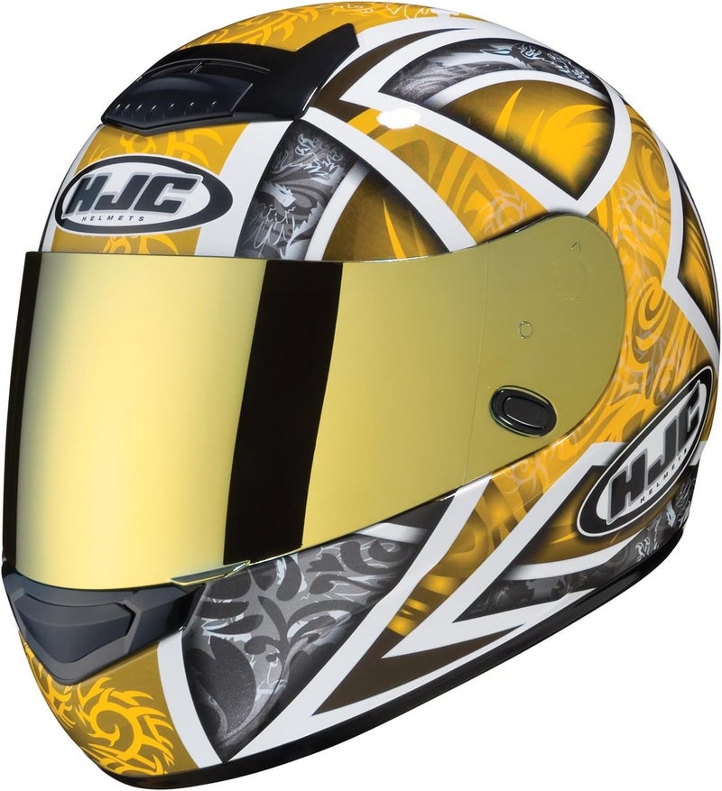 HJC Helmets HJ-09 Unisex-Adult Full-Face Helmet Replacement Face Shield - Gold