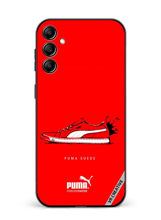 VR CREATIVE Protective Case Cover For Samsung Galaxy A14 5G/A14 Puma Suede Design Multicolour - Image 1