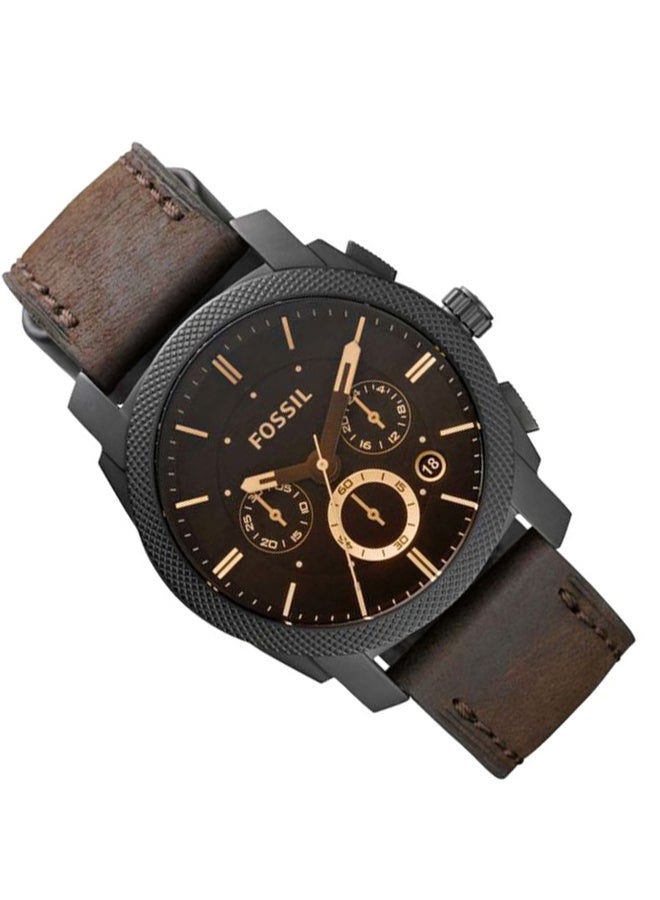 FOSSIL Men Machine Chronograph Watch FS4656IE - 42 mm - Brown - Image 5