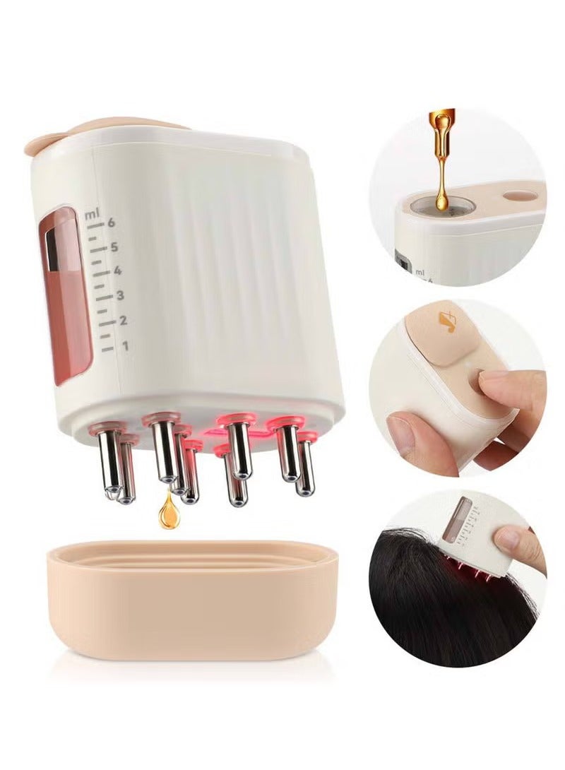Rock Pow Electric Massage Brush Head Scalp Massager Hair Growth Oil Serum Comb Waterproof Head Scratcher Regrowth Hair Treatment With Red Light Therapy  - Image 1