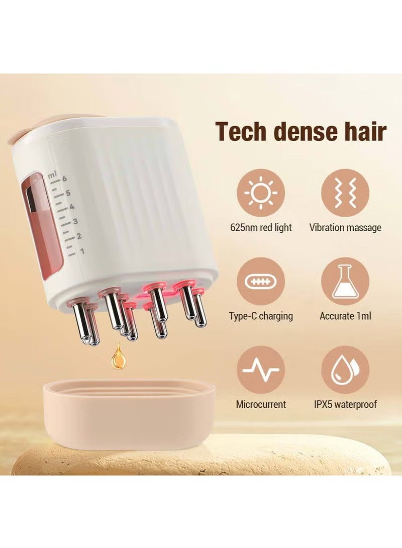 Rock Pow Electric Massage Brush Head Scalp Massager Hair Growth Oil Serum Comb Waterproof Head Scratcher Regrowth Hair Treatment With Red Light Therapy  - Image 2