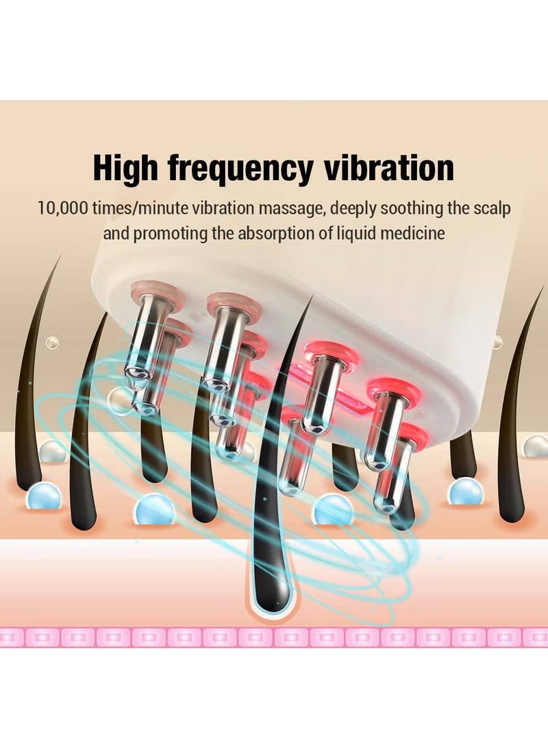Rock Pow Electric Massage Brush Head Scalp Massager Hair Growth Oil Serum Comb Waterproof Head Scratcher Regrowth Hair Treatment With Red Light Therapy  - Image 3