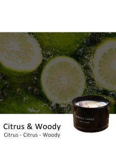 ruidisen Scented Candle, Long Lasting Soy Wax Aromatherapy Fragrance Candle for Home Office Spa Room Decor 90g Black  - Image 2