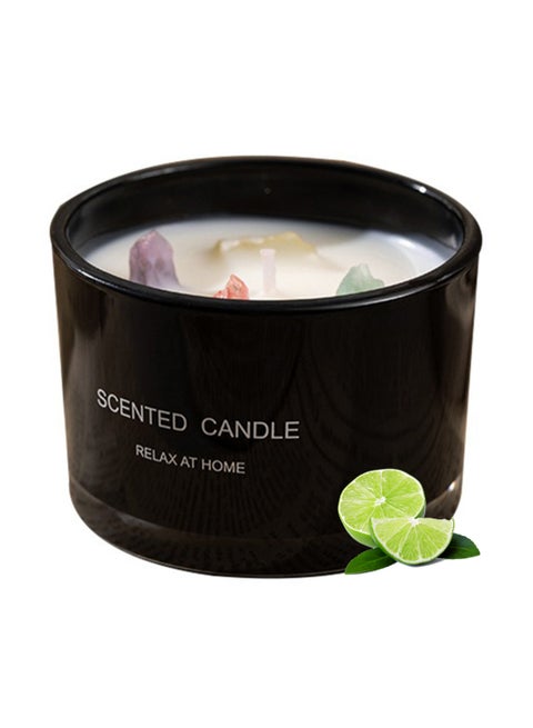 Scented Candle, Natural Soy Wax Fragrance Candle for Home Office Spa Room Decor 90g Black