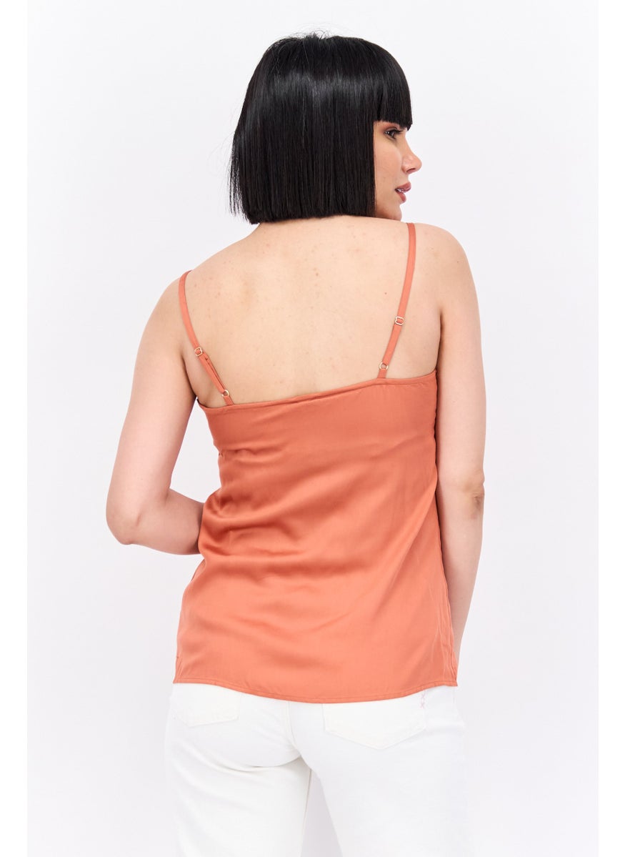 Women V Neck Embroidered Tank Top, Rust - pzsku/Z3005086B625C9A980BBAZ/45/_/1737641983/27a926b6-1053-47c3-a48b-ed60e4f9e4cd