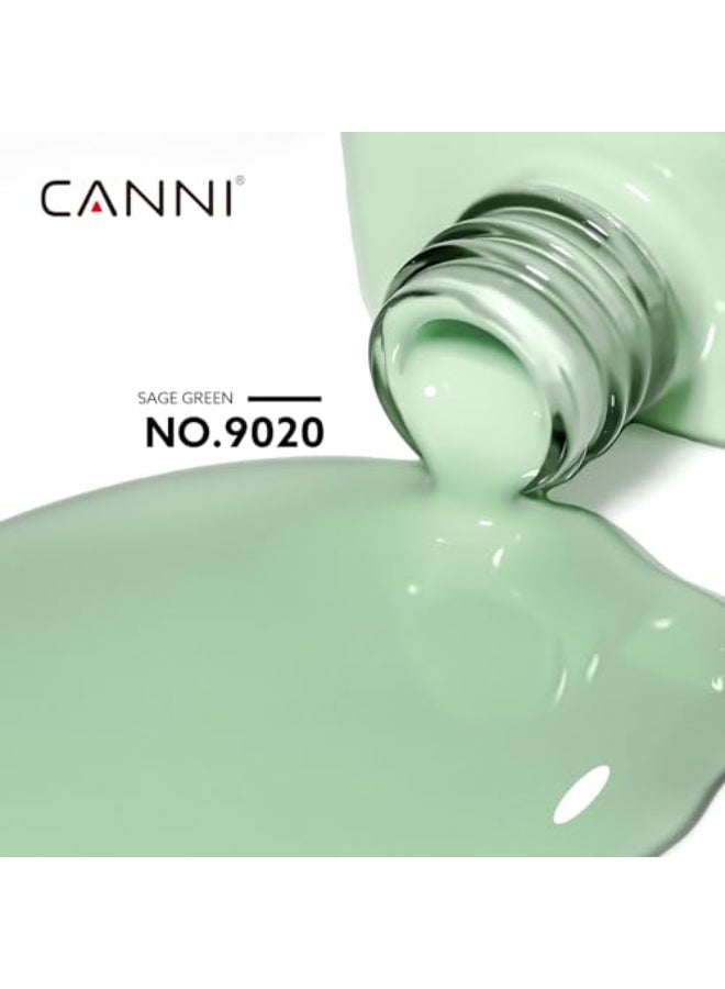 CANNI Light Green Gel Nail Polish 1Pcs Sage Green Gel Polish Mint Color High Gloss Soak Off U V Nail Manicure Salon DIY - Image 3