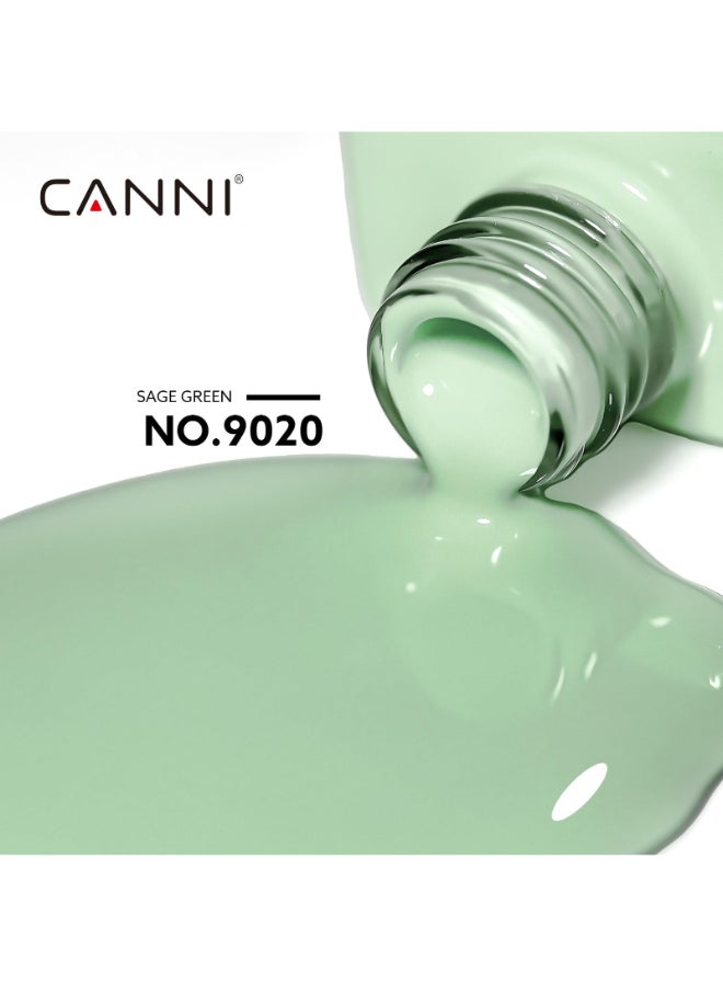 CANNI Light Green Gel Nail Polish 1Pcs Sage Green Gel Polish Mint Color High Gloss Soak Off U V Nail Manicure Salon DIY - Image 4