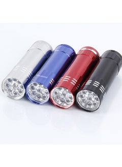 Generic 9led Uv Light Ultraviolet Flashlight Mini Uv Curing Face Mask Fluorescent Agent Tester Lamp Banknote Inspection Handheld Torch-Color:Single Gray + Rope + White Box  - Image 4