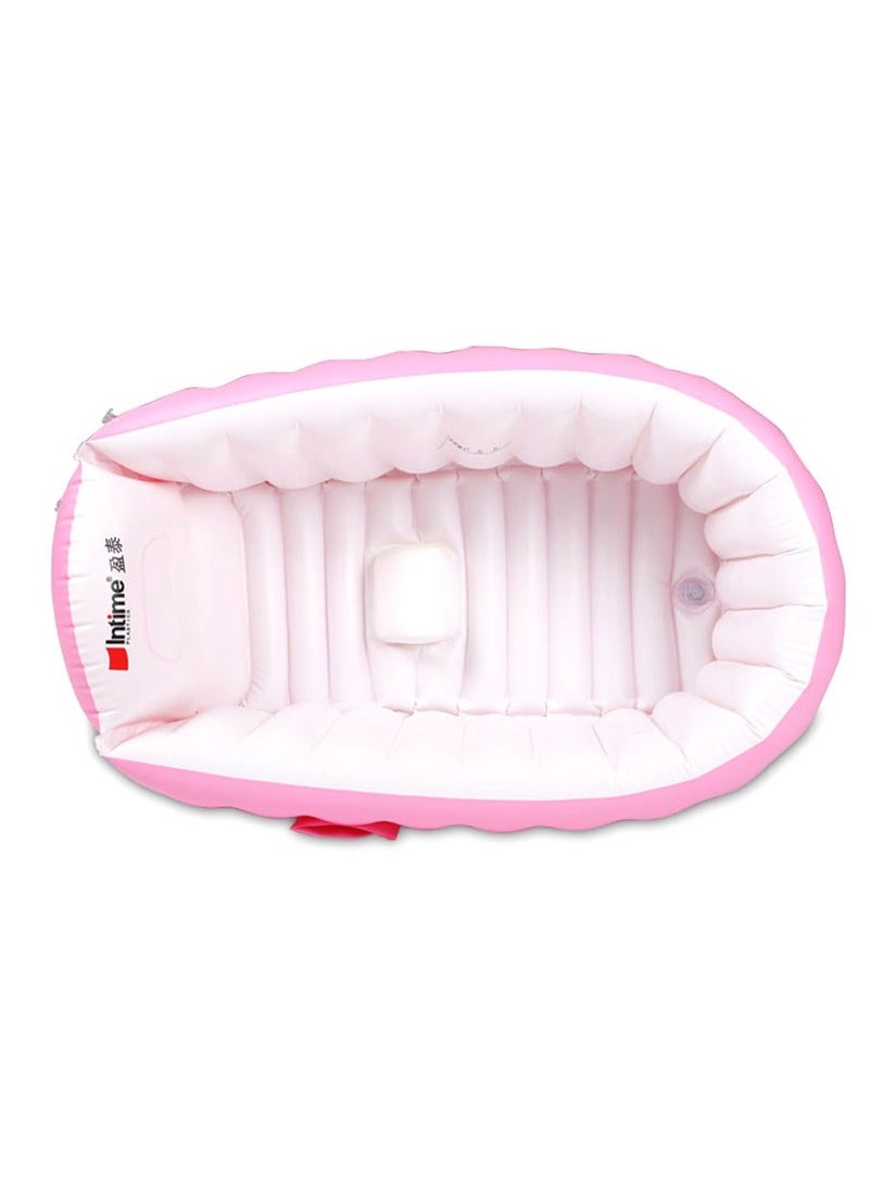 Intime Inflatable Baby Bathtub - Pink - Image 3