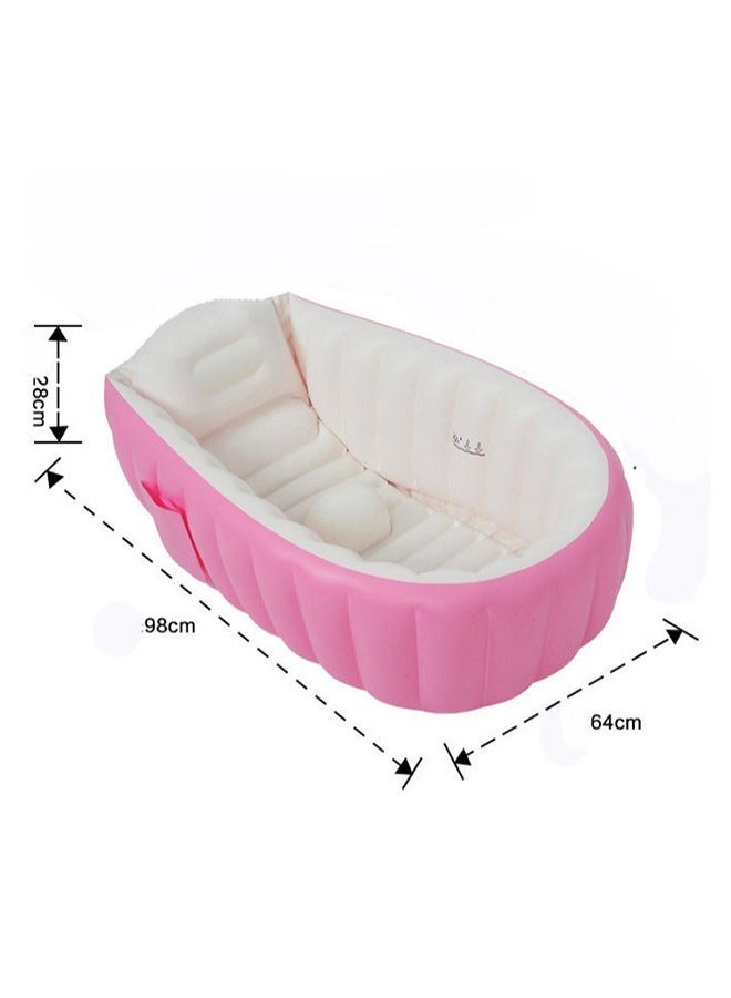Intime Inflatable Baby Bathtub - Pink - Image 4