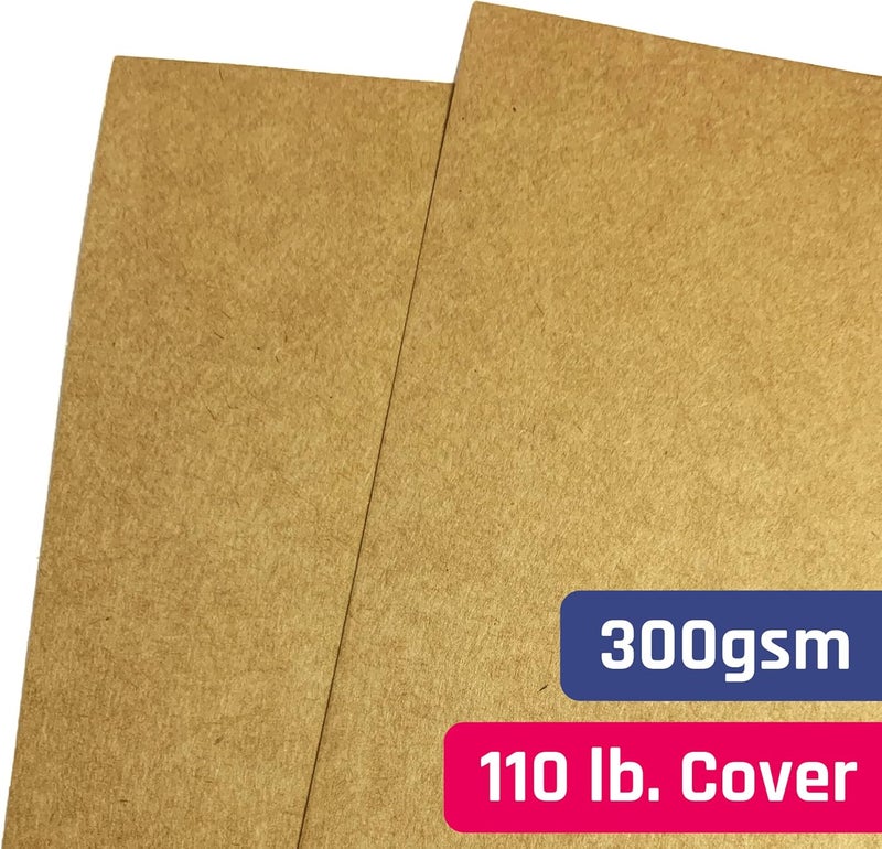 TownStix 40 Sheets Brown Kraft Cardstock 300 GSM 110 lb Cover 85 x 11 inches - Image 5