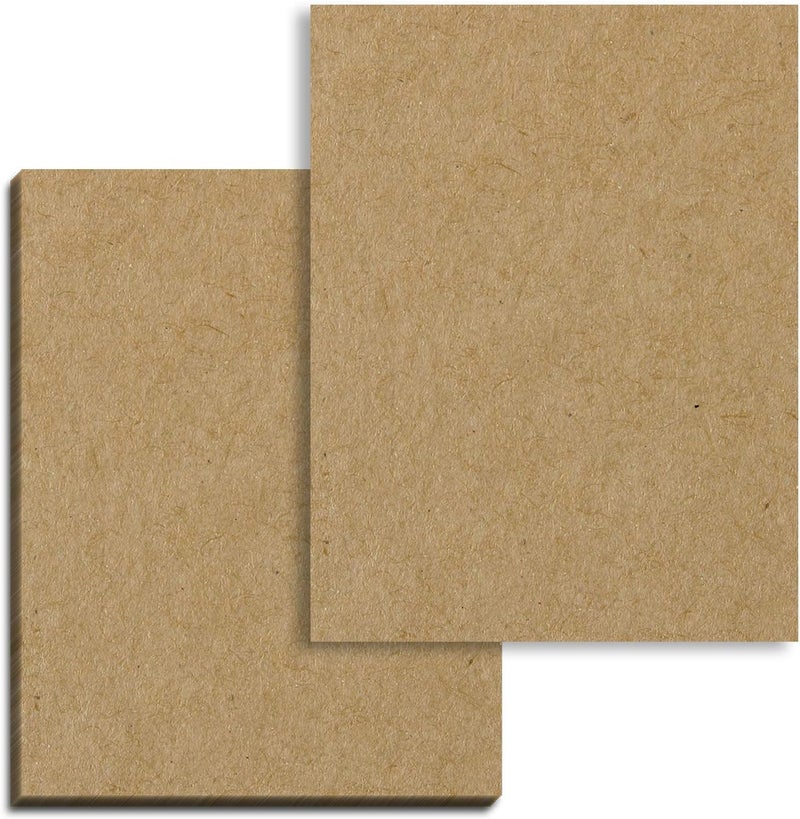 TownStix 40 Sheets Brown Kraft Cardstock 300 GSM 110 lb Cover 85 x 11 inches - Image 1