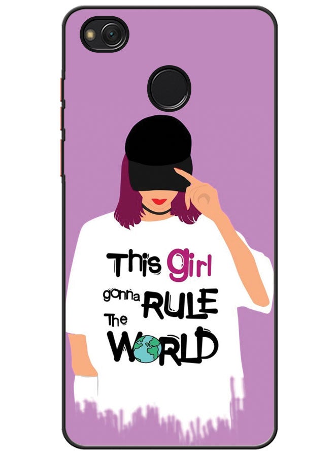 EYE CATCH Protective Case Cover For Xiaomi Redmi 4X Girl Gonna Rule The World  - Image 1