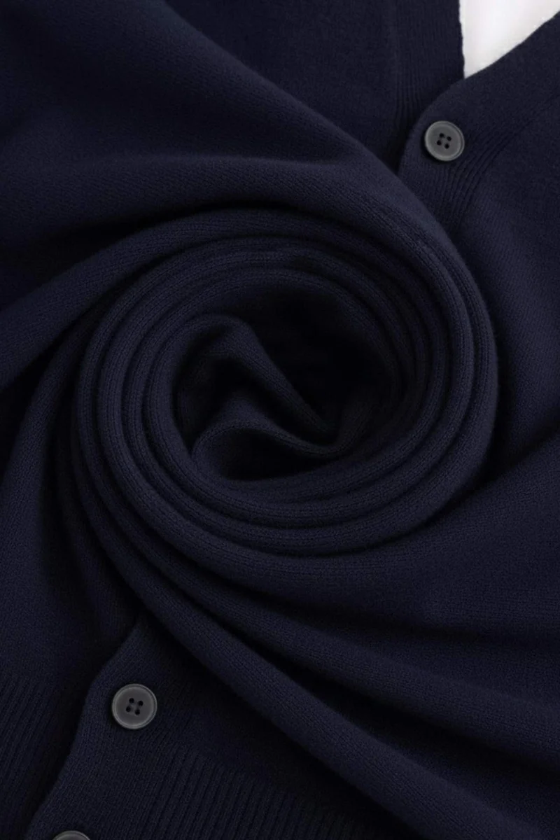Defacto 100% Wool Relax Fit V-Neck Button Down Cardigan
