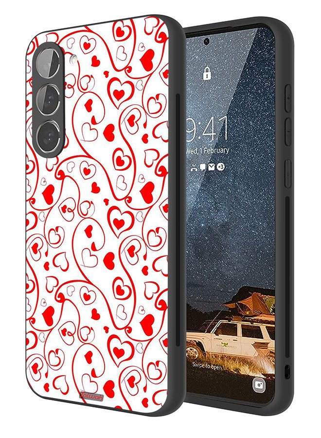 Tolwak Samsung Galaxy S23 5G Protective Case Cover Hearts Pattern - Image 1