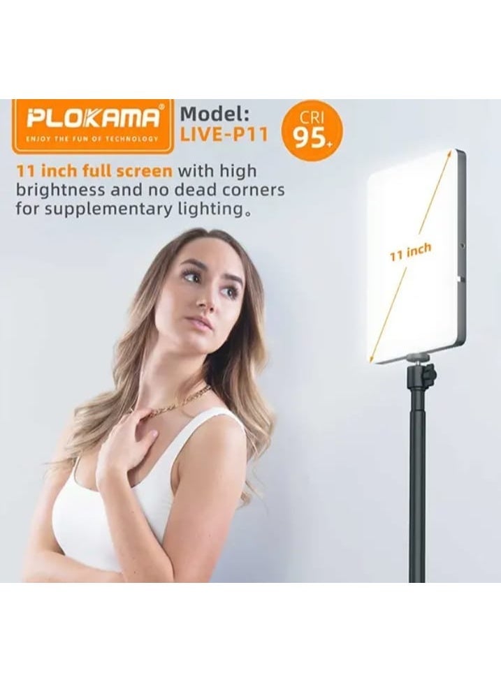 التخطيط رينج لايت كبير إضاءة ليد للتركيب على حامل الكاميرا بريموت كنترول للتحكم عن بعد - Image 1