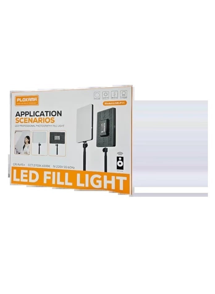 التخطيط رينج لايت كبير إضاءة ليد للتركيب على حامل الكاميرا بريموت كنترول للتحكم عن بعد - Image 3