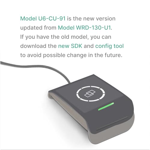 Fongwah 1 Piece Desktop Gen 2 UHF Reader/Writer up to 100cm Read Distance Support Keyboard Emulation Output ISO18000-6C - Image 2