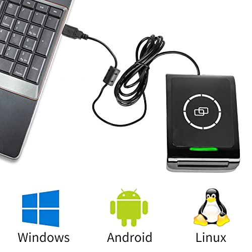 Fongwah 1 Piece Desktop Gen 2 UHF Reader/Writer up to 100cm Read Distance Support Keyboard Emulation Output ISO18000-6C - Image 4