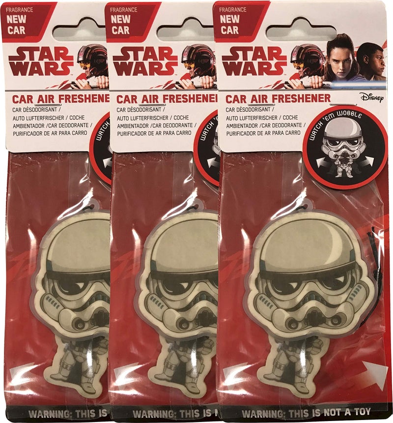 Star Wars Stormtrooper Car Accessories Stormtrooper Air Freshener Wiggler 3 Pack Vanilla