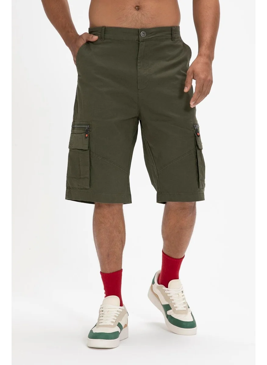 باد بير Rope Sweatshorts Khaki Green Men's Shorts