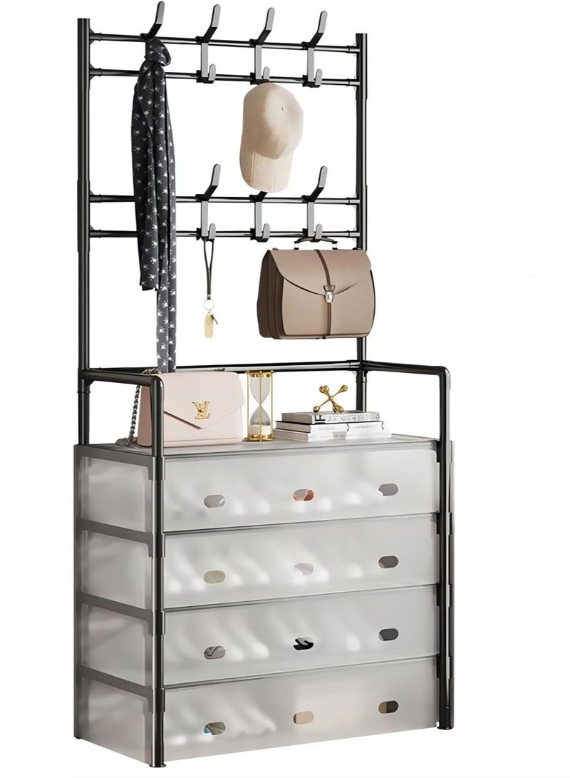 DubaiGallery Multi-Tier Shoe and Hat Rack Easy to Assemble Space-Saving Hanging Closet Organizer for Bedrooms Dormitories and Entryways. - Image 4