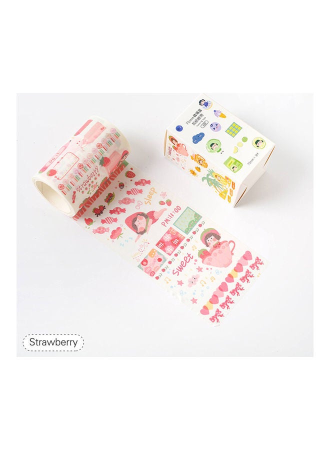 NIBEMINENT Paper Washi Tape Strawberry