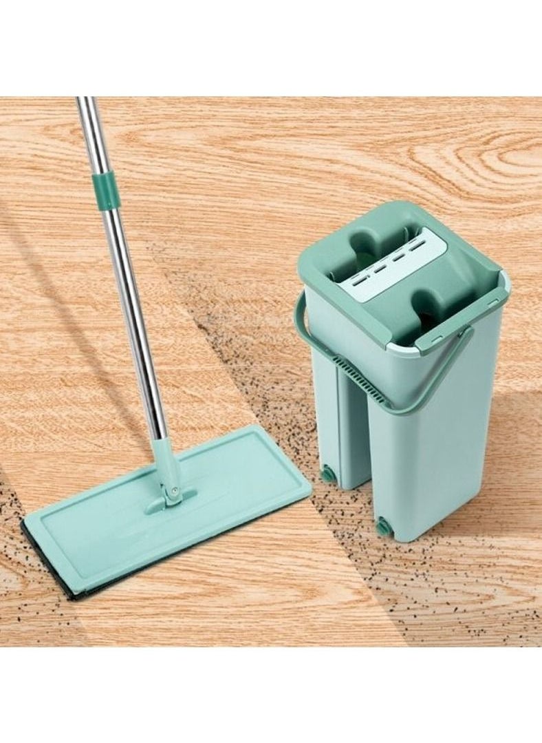 Scratch Scratch Cleaning Mop with 2 in 1 Self Clean Wash Dry Hands Free Flat Mop  - Image 1