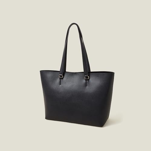 Accessorize حقيبة توت كبيرة أنيقة للنساء من Accessorize London باللون الأسود الكلاسيكي للمكتب | تناسب لابتوب حتى 14 بوصة | حقيبة لابتوب للعمل | حقيبة يد للسيدات | حقيبة كتف أنيقة | هدية للنساء - Image 3