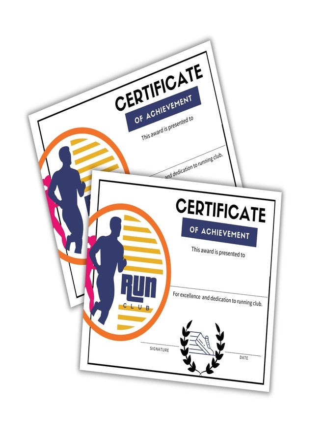 Lashicorn Running Track Cross Country Certificate of Achievement 50pk 8.5x11” Training 1st Place Winner Medal Trophy Most Improved Runner - Image 1
