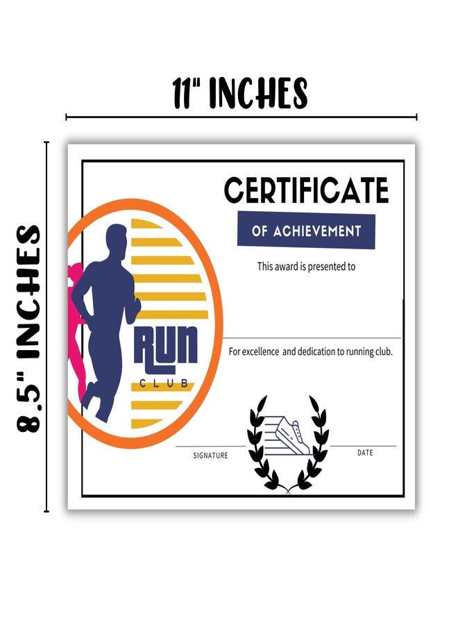 Lashicorn Running Track Cross Country Certificate of Achievement 50pk 8.5x11” Training 1st Place Winner Medal Trophy Most Improved Runner - Image 4