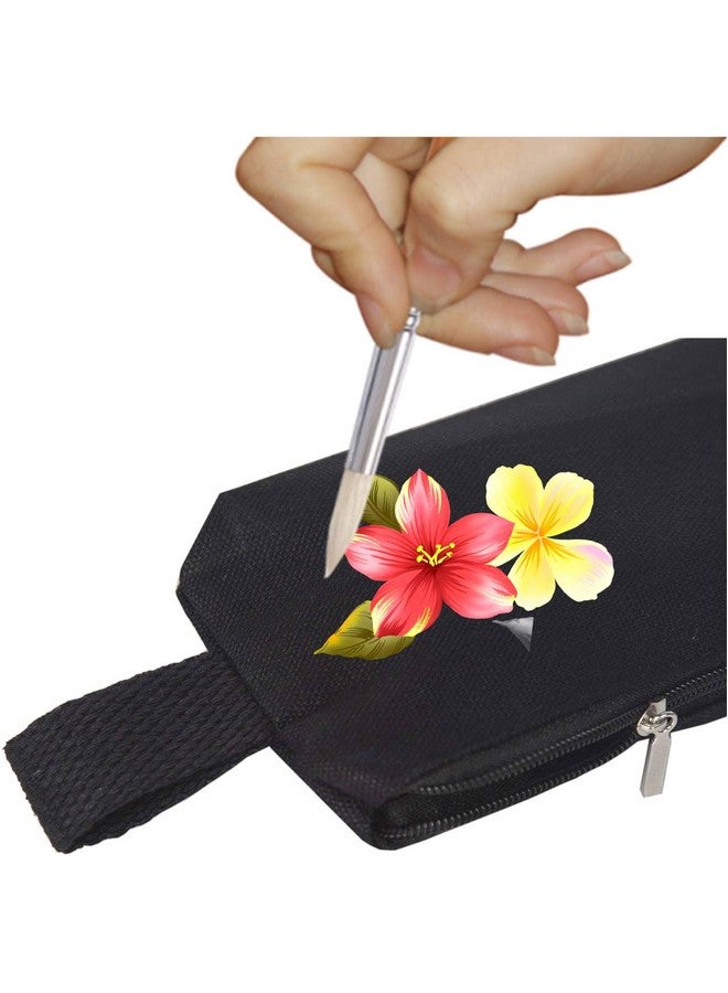 ليفي حافظة أقلام رصاص بسحاب (أسود) (عبوة من 20 قطعة) للمدرسة والمكتب والجامعة والسفر | منظم أدوات مكتبية متعدد الأغراض، حقيبة فرش مكياج ومستحضرات تجميل للبنات والأطفال والأولاد والنساء - Image 5