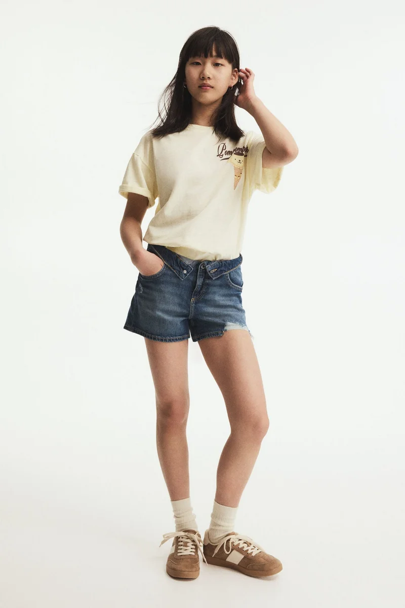 H&M Cotton denim shorts