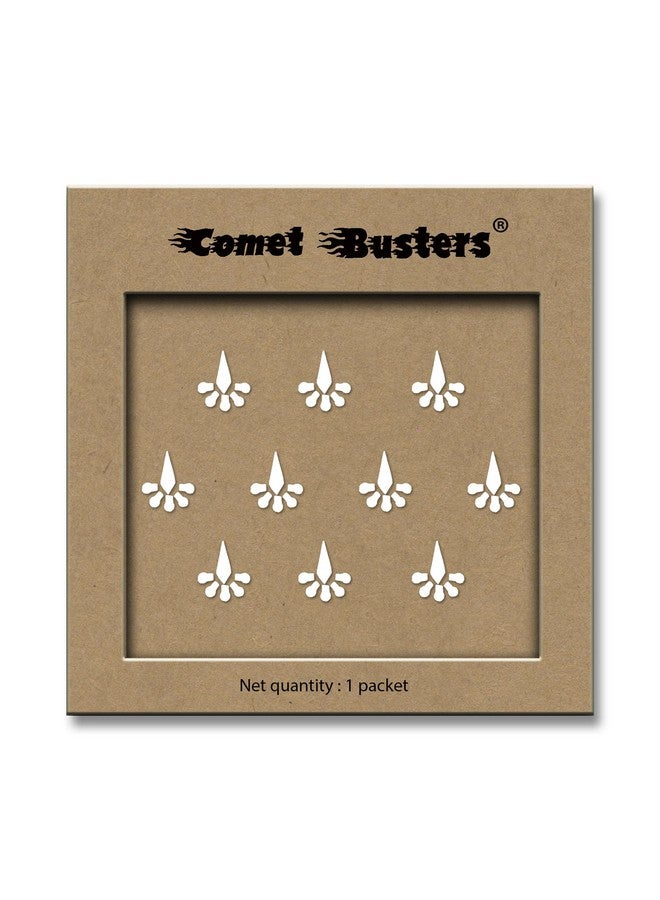 Comet Busters Fancy Handcrafted White Bindis (Bv2032) - Image 3