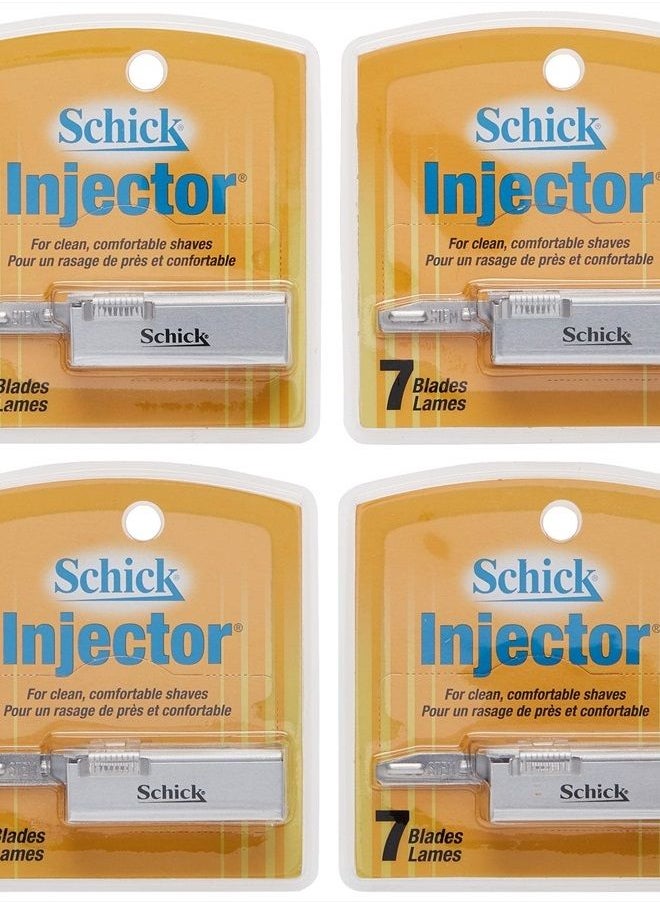 schick - Injector Razor Blades, 4 Count (Pack of 1) - Image 1