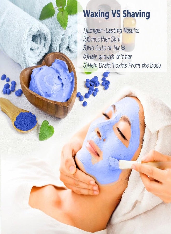 SalonDepot Waxing Kit - Portable Wax Heater for Hair Removal with 5 Pack Hard Wax Beans for Women and Men, Wax Warmer Kit - Suitable for Different Types of Hair, Eyebrow, Facial, Armpit, Bikini (White) - Image 3