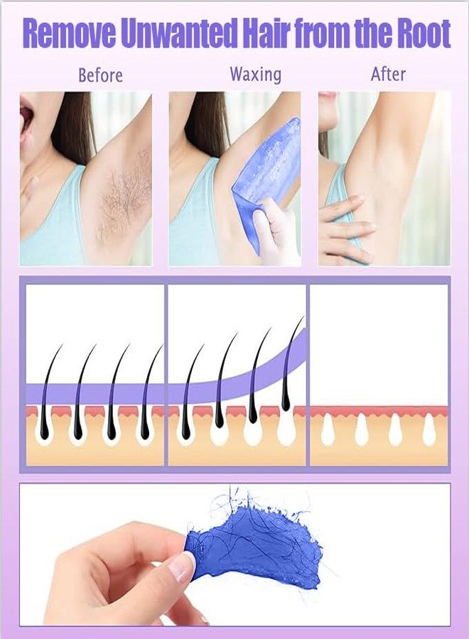 SalonDepot Waxing Kit - Portable Wax Heater for Hair Removal with 5 Pack Hard Wax Beans for Women and Men, Wax Warmer Kit - Suitable for Different Types of Hair, Eyebrow, Facial, Armpit, Bikini (White) - Image 5