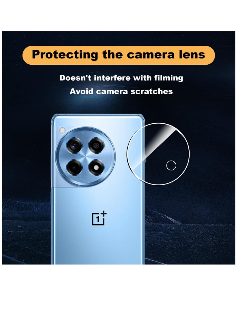 Excefore - For OnePlus 12R Screen Protector with Camera Lens Protector, 9H Hardness Anti-Scratch 3D Tempered Glass flim, Case Friendly,Anti-Scratch (2+2 PACK) - Image 1