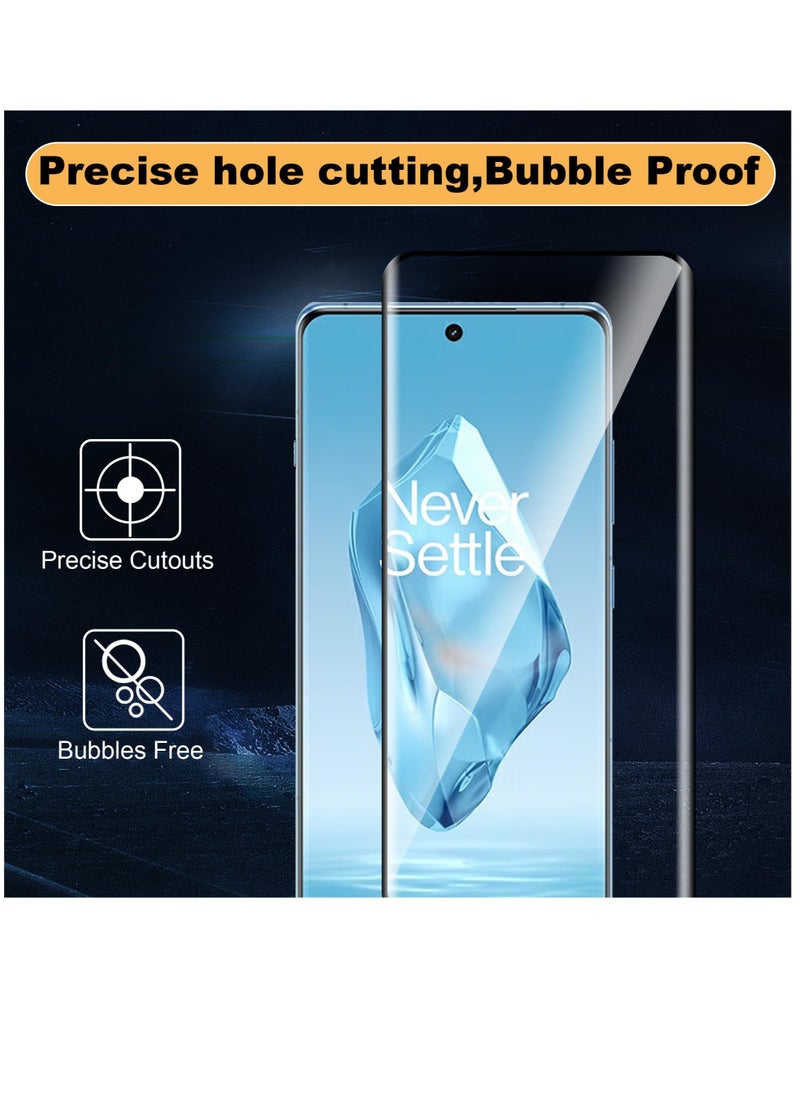 Excefore - For OnePlus 12R Screen Protector with Camera Lens Protector, 9H Hardness Anti-Scratch 3D Tempered Glass flim, Case Friendly,Anti-Scratch (2+2 PACK) - Image 1