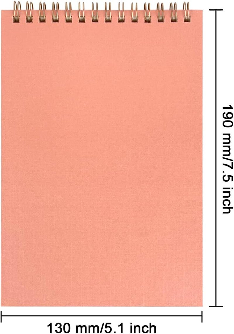 DSTELIN Upright Pastel Pink Sketch Coil Notebooks 1Pack 75 x 51 Inches Hardcover with 1150GSM Cardstock 100 Pages  50 Sheets 100GSM Paper  - Image 2
