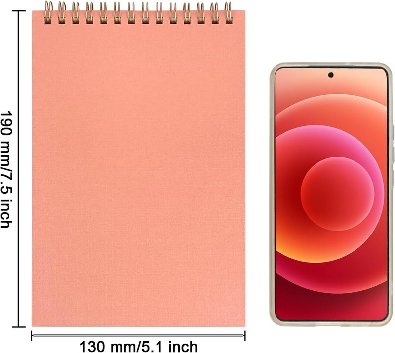 DSTELIN Upright Pastel Pink Sketch Coil Notebooks 1Pack 75 x 51 Inches Hardcover with 1150GSM Cardstock 100 Pages  50 Sheets 100GSM Paper  - Image 3