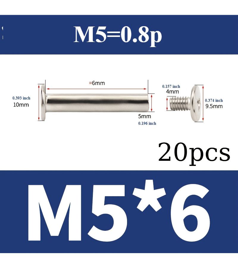 M5 X 75mm Album Screws Binding Screws Chicago Screws Plated Brass Rivet Screws For Photo Albums Book Binding 5pcs - Image 5