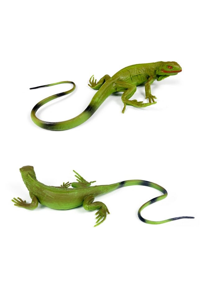 Nakimo - Iguana Animal Figurine Lizard Toy Realistic Reptile Figures For Decoration Science Education Prank Props - Image 1