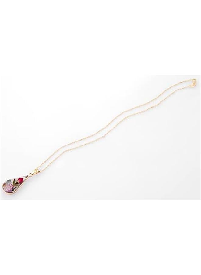 Sterling Silver/Gold Over Sterling Silver Pressed Flower Pendant Necklace (previously  Collection) - Image 2