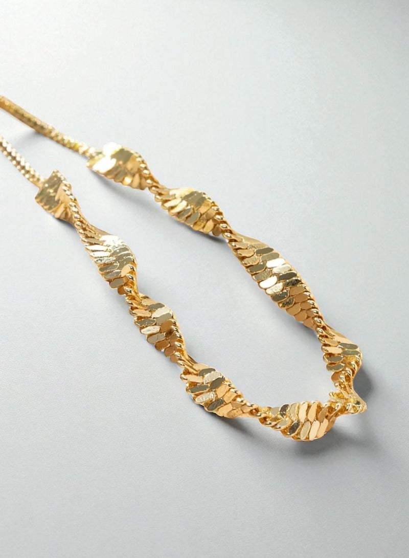 غولدماكس اسوارة نسائية شبيهة بالذهب مطلية عيار 21 مقاس قابل للتعديل - Image 2